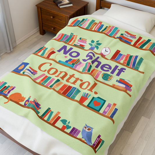 No Shelf Control Velveteen Plush Blanket