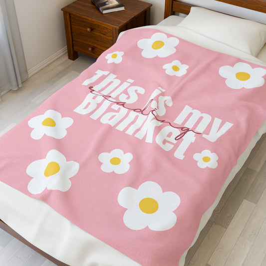 This is my reading Blanket Velveteen Plush Blanket