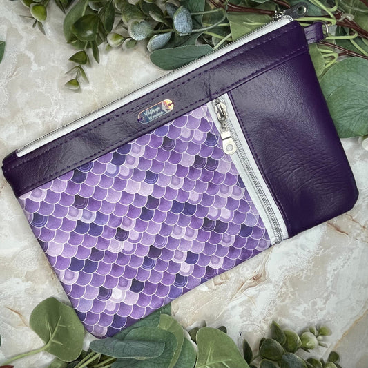 Scale Dragon Mermaid Clutch Wallet with card pockets