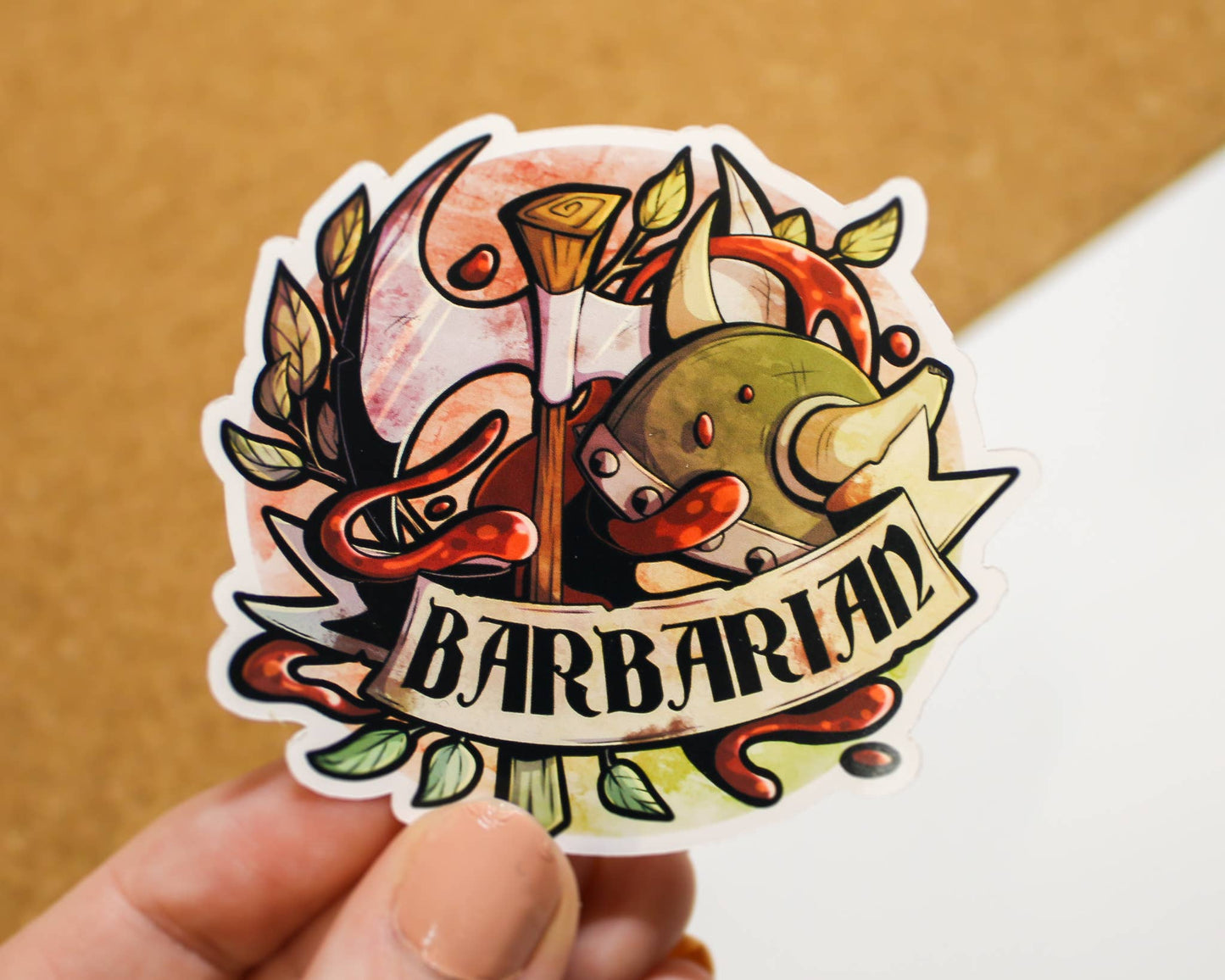 Barbarian Class Sticker