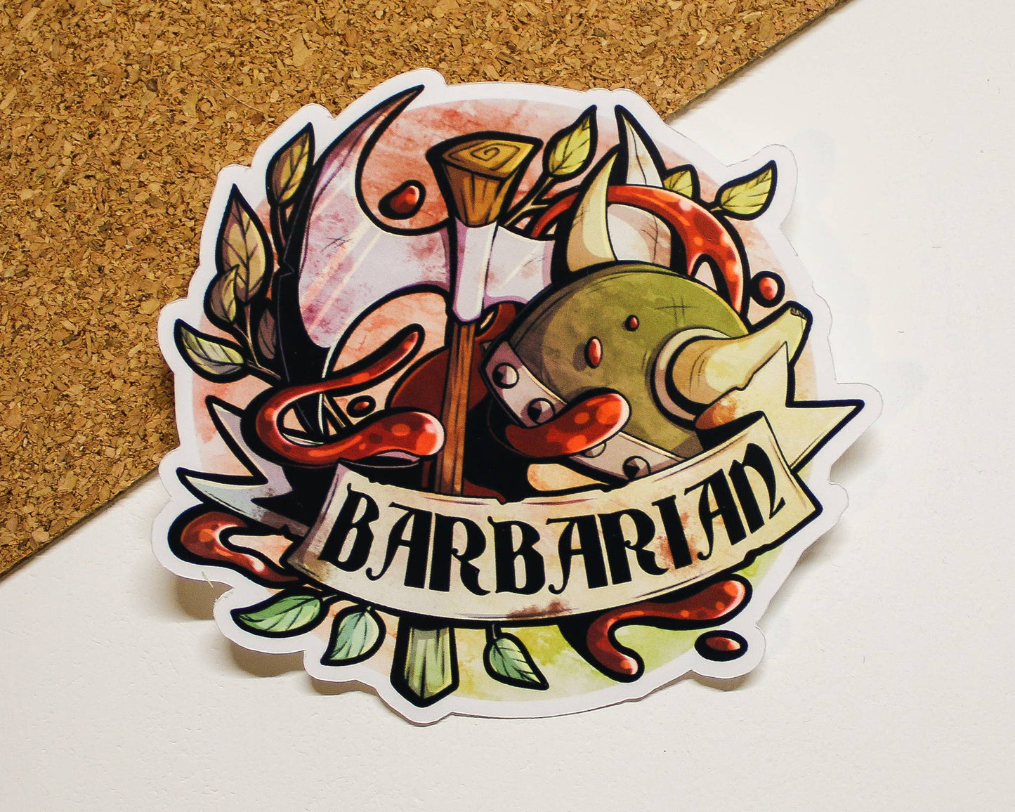 Barbarian Class Sticker