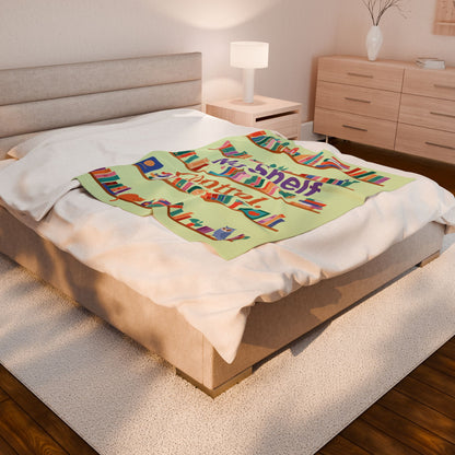 No Shelf Control Velveteen Plush Blanket