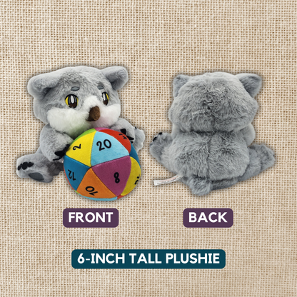 Owlbear with Rainbow D20 Plushie
