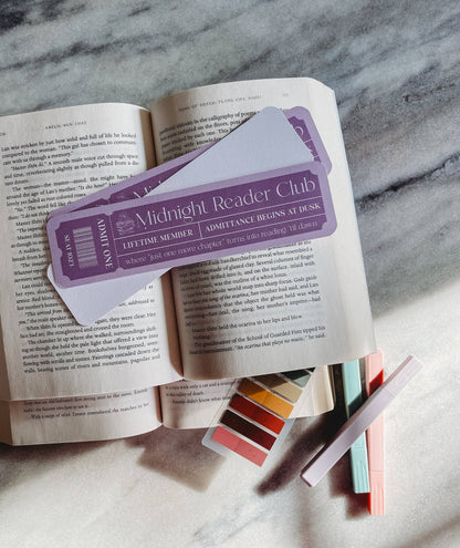 Midnight Reader Club Bookmark