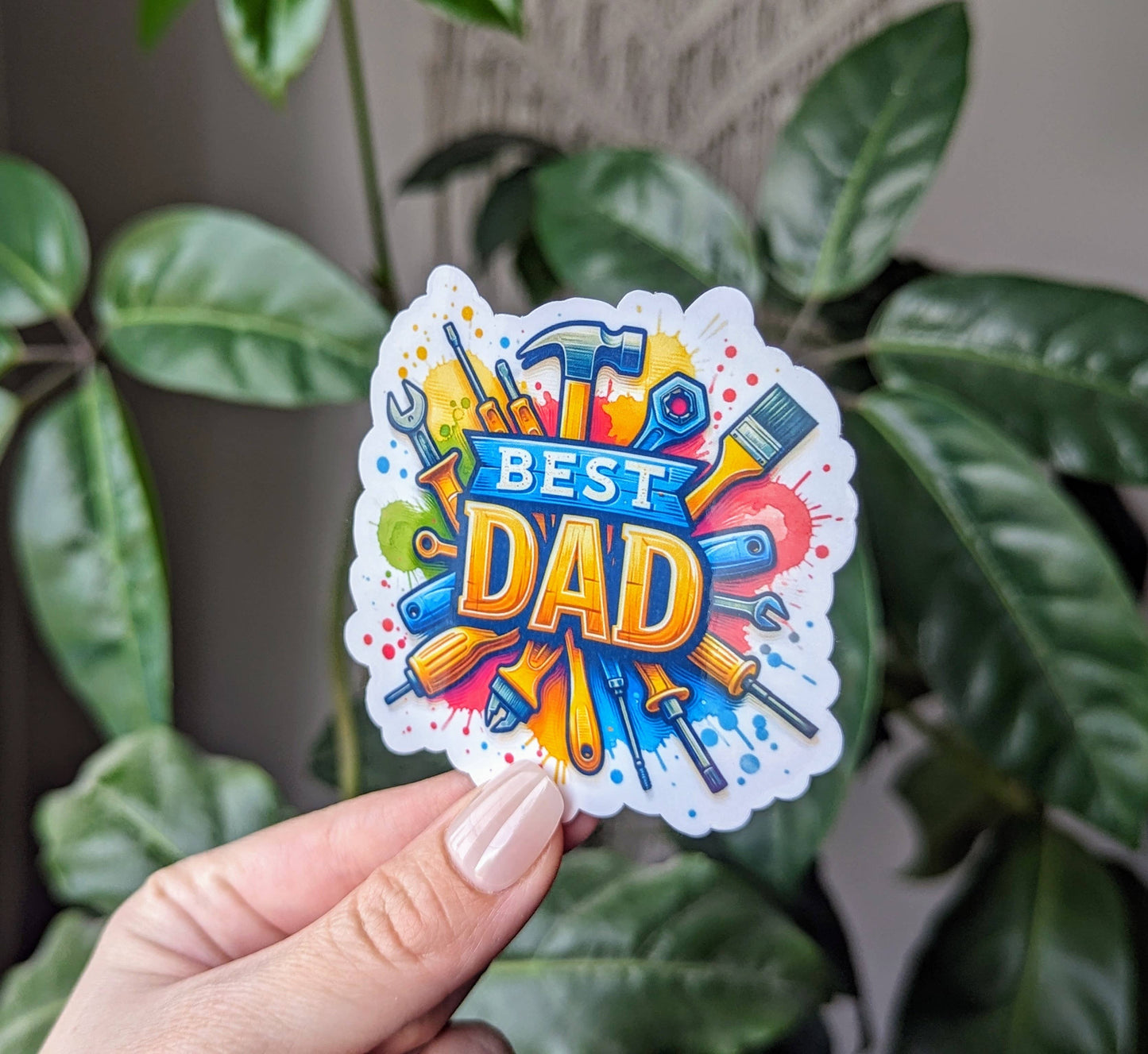 Best Dad vinyl sticker, Father’s Day gift ideas, dad merch