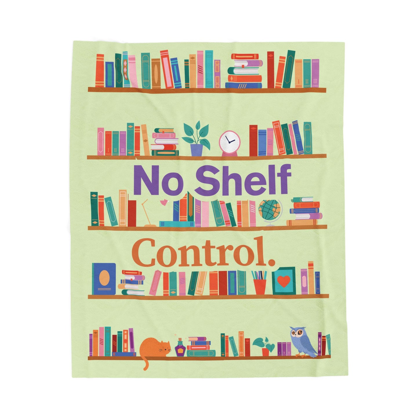 No Shelf Control Velveteen Plush Blanket