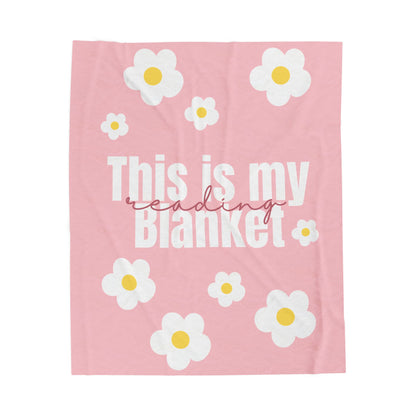 This is my reading Blanket Velveteen Plush Blanket
