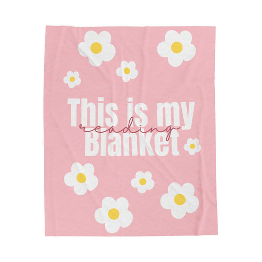 This is my reading Blanket Velveteen Plush Blanket