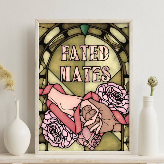 Book Tropes Fated Mates  - Bookish Wall Art Giclee Print