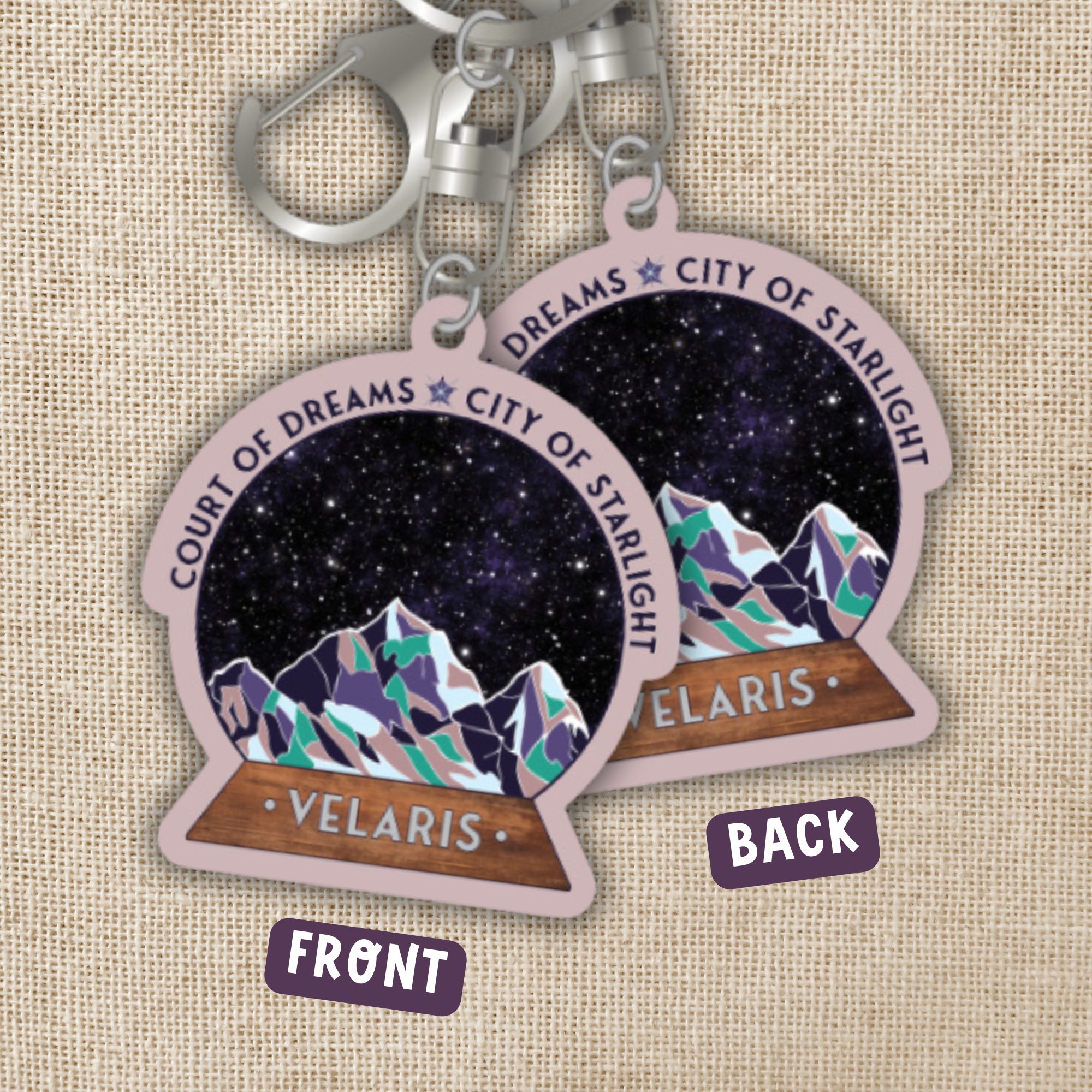 Velaris Star Globe Keychain | ACOTAR – Wild Magic Wonders