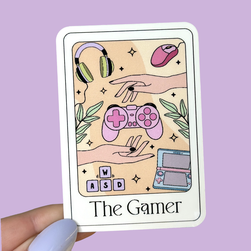 The Gamer Tarot Card Sticker