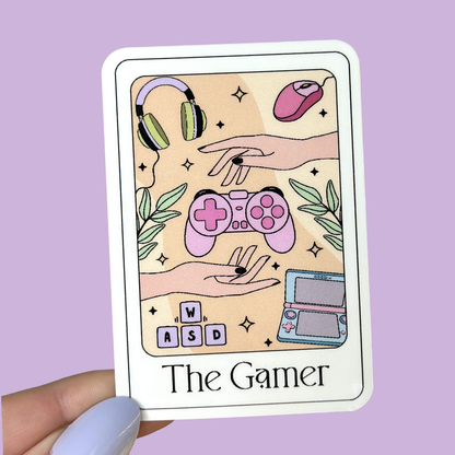 The Gamer Tarot Card Sticker
