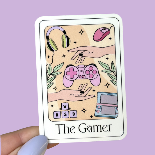 The Gamer Tarot Card Sticker