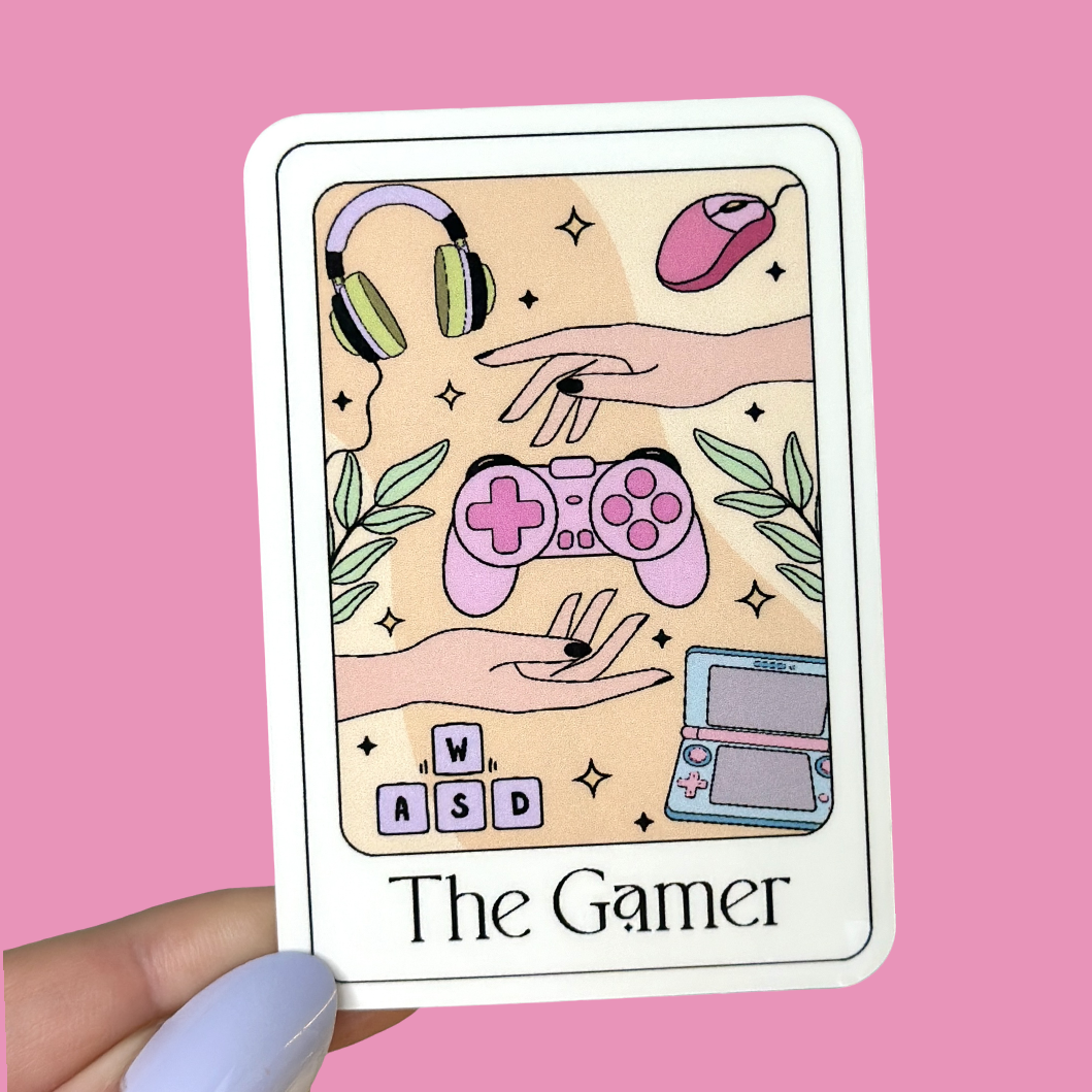 The Gamer Tarot Card Sticker