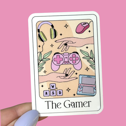 The Gamer Tarot Card Sticker