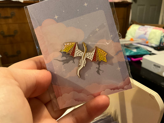 Orange Dragon Pin