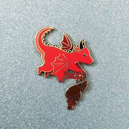Dragon Hoarder - Dangle Enamel Pin