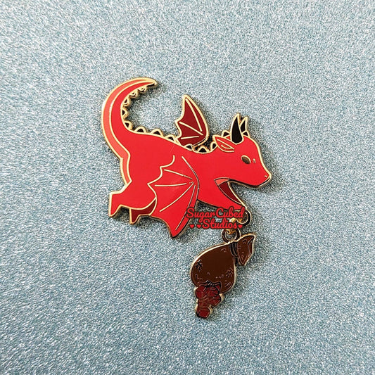 Dragon Hoarder - Dangle Enamel Pin