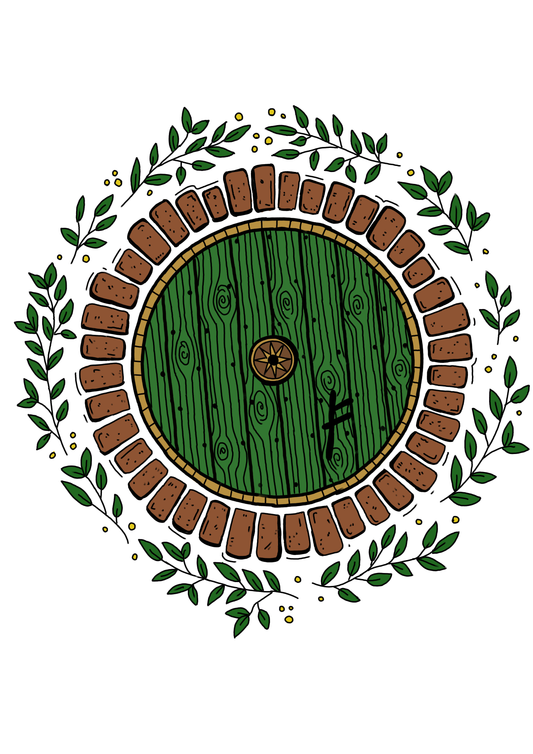 Hobbit Door Sticker