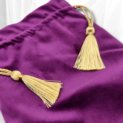 Purple Mystical Embroidered Pouch