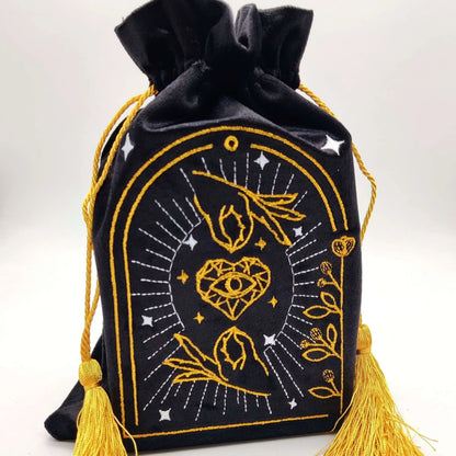 Black Drawstring Pouch