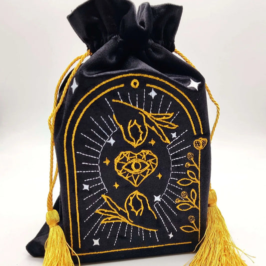Black Drawstring Pouch