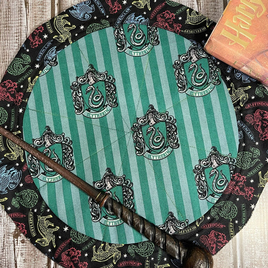 Green Wizard School Section Dice Bag