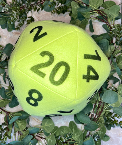 Sea Foam D20 Plush Pillow