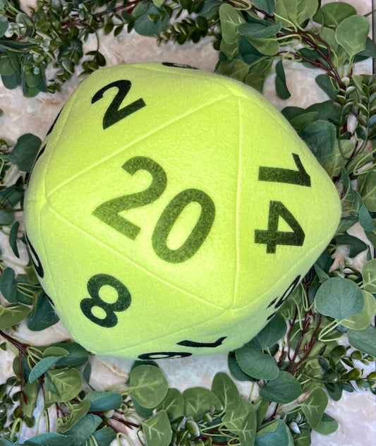 Sea Foam D20 Plush Pillow